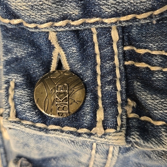 BKE Women's Straight Leg Jeans - Dark Blue - Picture 11 of 16